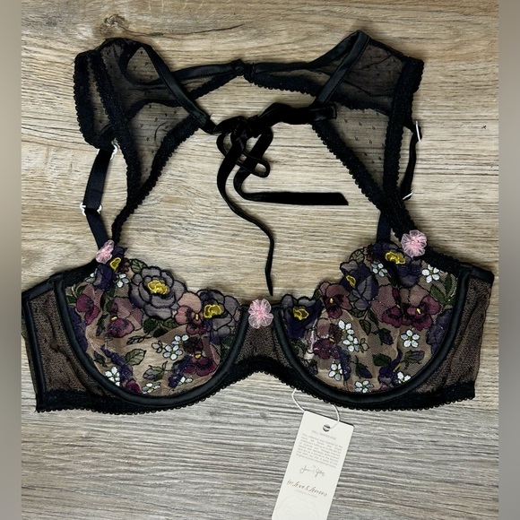 Sold! NWT For Love and Lemons Clara High Neck Bra - Picture 4 of 8